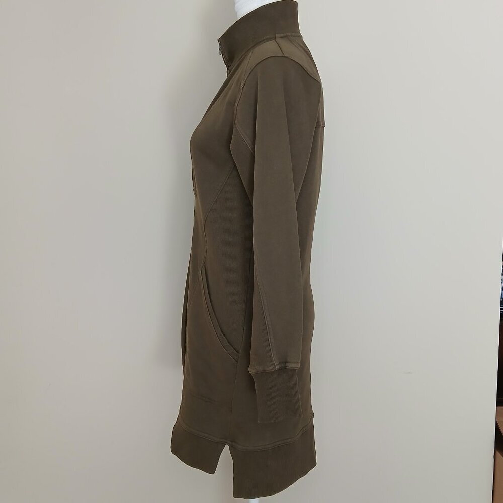 Anthropologie Daily Practice Meru Mini Dress Long Sleeve Olive Green Size XXS - Picture 6 of 9